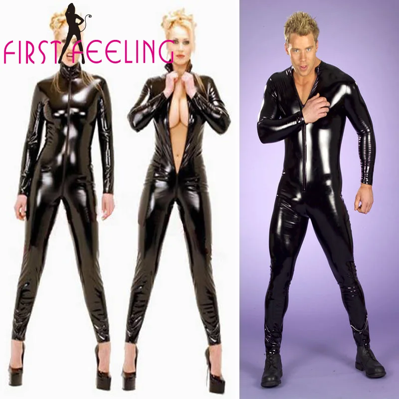 Плюс размер S-XXXL для мужчин и женщин новый сексуальный черный боди из