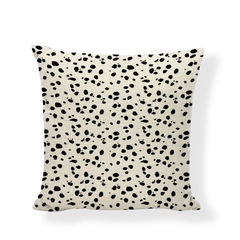 Простой чехол для подушки с геометрическим рисунком в горошек 17 дюймов полосатый