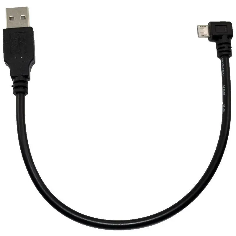 Кабель адаптер 90 градусов 4 угла micro USB папа 2 0 Тип A 25 м 1 5 м|Кабели передачи данных| |
