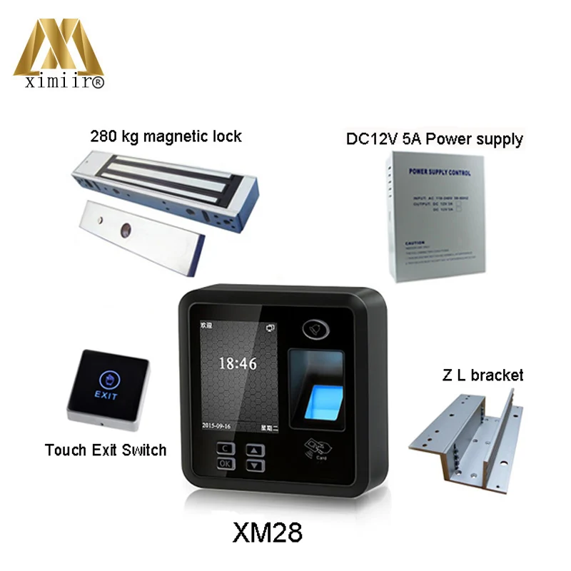 

Cheap XM28 Kit Biometric Fingerprint Access Control System TCP/IP RS485 Communication And RFID Card