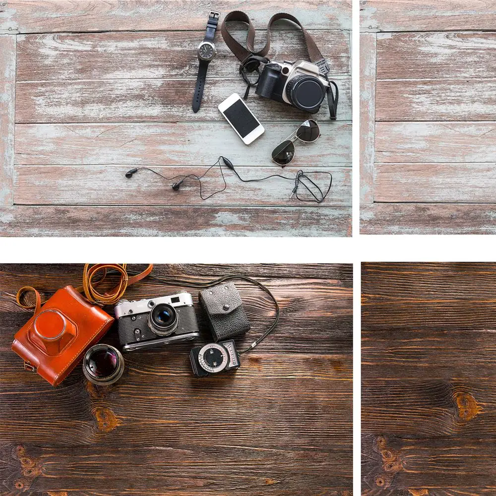 

Wood Grainy Backdrops Double Sided Wooden Photography Background Rustic Wood Texture Ins Style Background Backdrop For Photo Pic