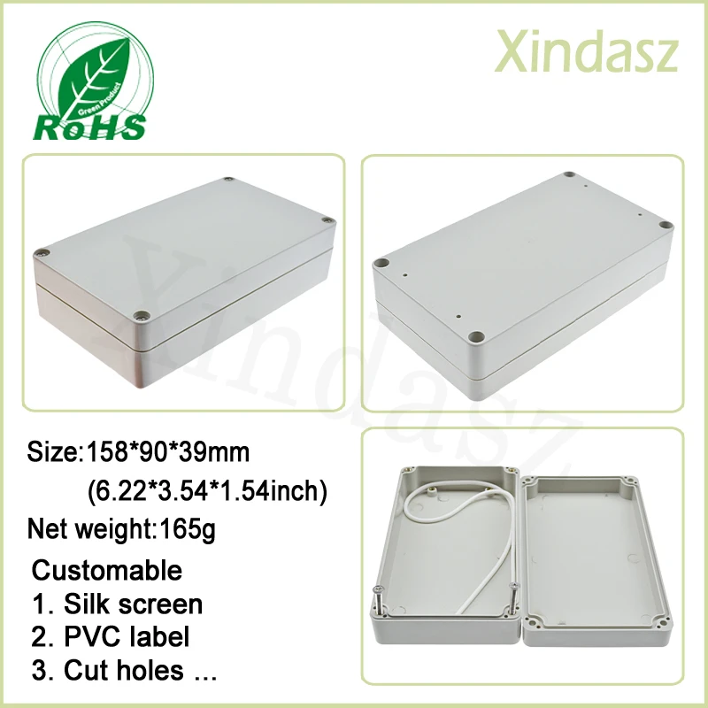 

158*90*39mm waterproof plastic enclosure electronics plastic boxes ip67 plastic electrical enclosures
