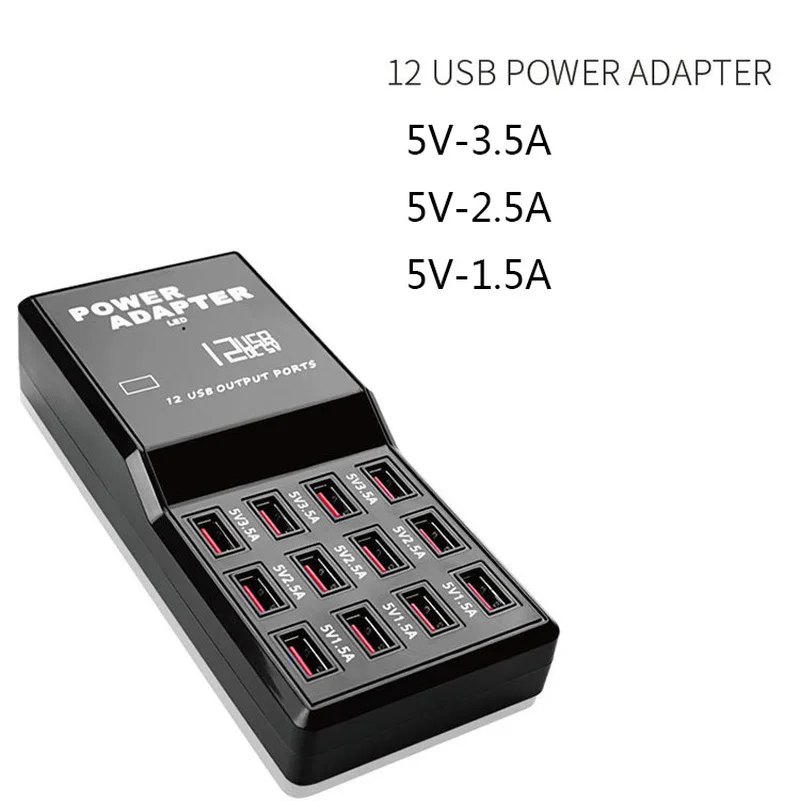 Мульти 12 портов USB зарядное устройство США ЕС Великобритания AU вилка настенная Зарядка адаптер питания для iPhone iPad Samsung Huawei HTC Xiaomi сотовый телефон