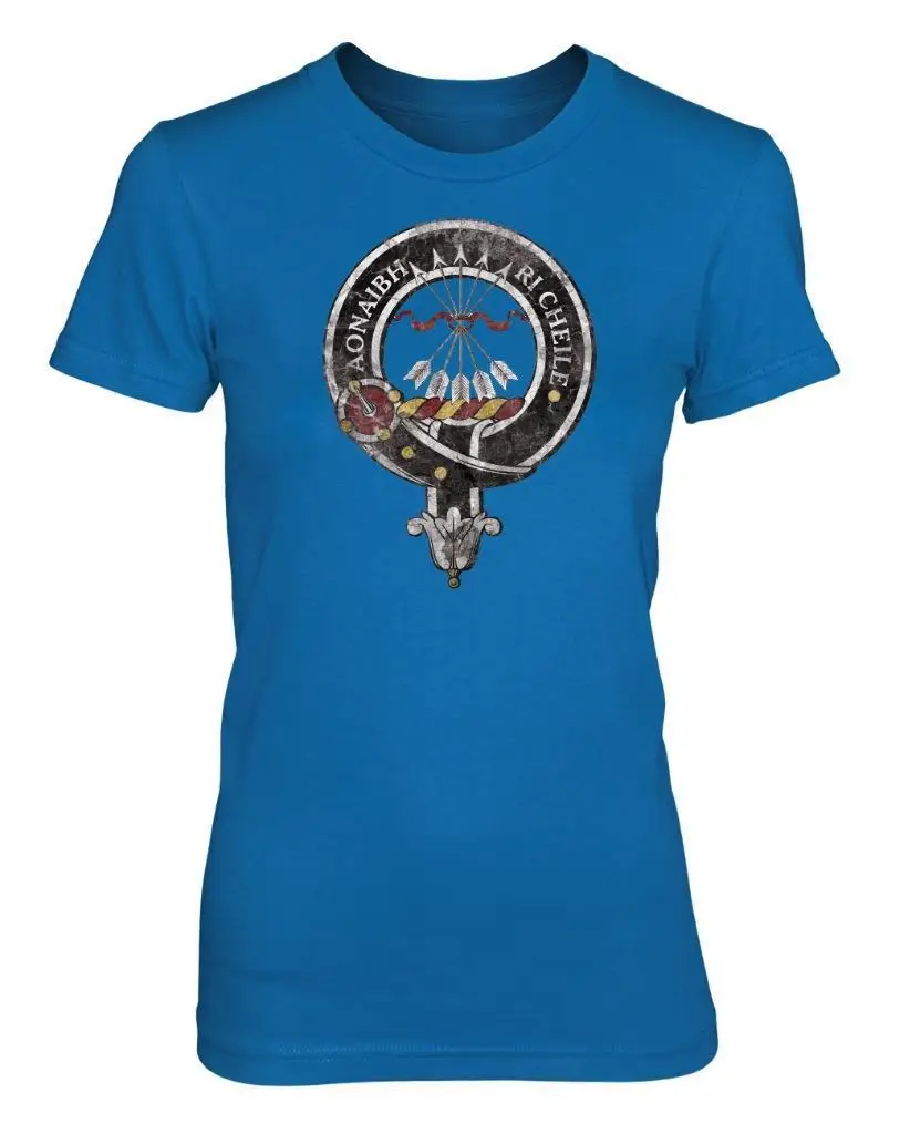 BNWT CAMERON CLAN DISTRESSED VINTAGE CREST SCOTLAND футболка Размер 8 18 летняя с короткими рукавами Новая