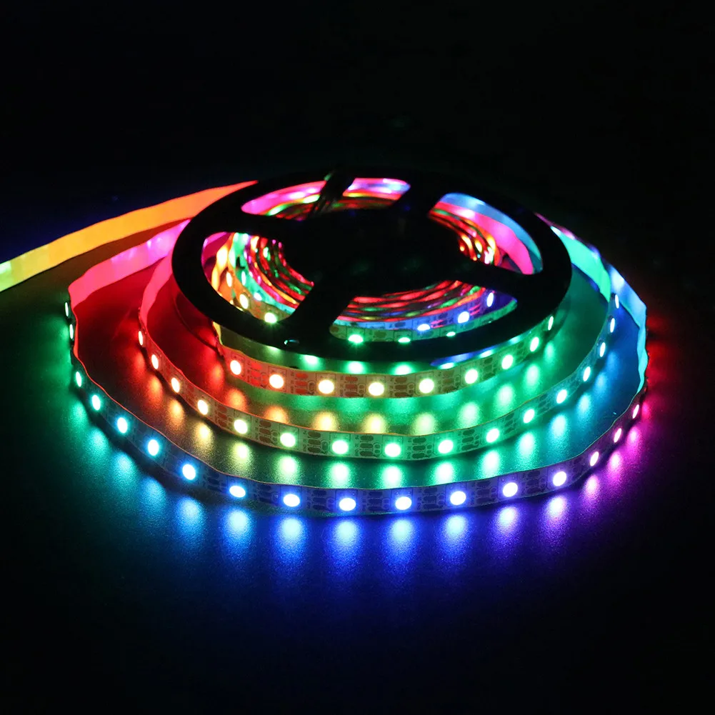1 м/2 м DC5V RGB SK6812 60 светодиодов/м 5 мм PC 5050 Адресуемая светодиодная Пиксельная полоса 144 светодиодов/м 8 мм PC 3535 как WS2812B светодиодный светильник