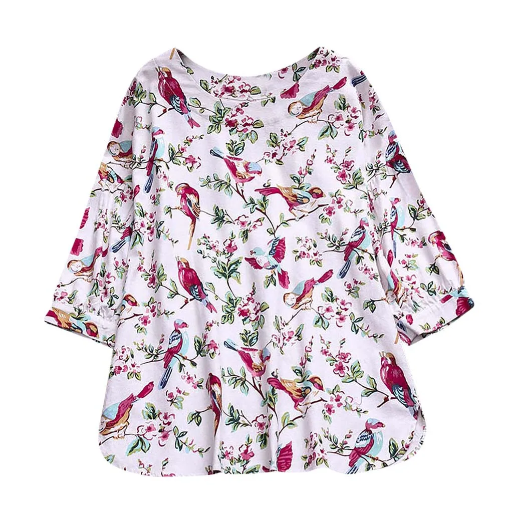 White Модные женские блузки Femininas Blusas, Повседневная рубашка с длинным рукавом и круглым вырезом, блузка, блузки Lange Mouwen - Цвет: White