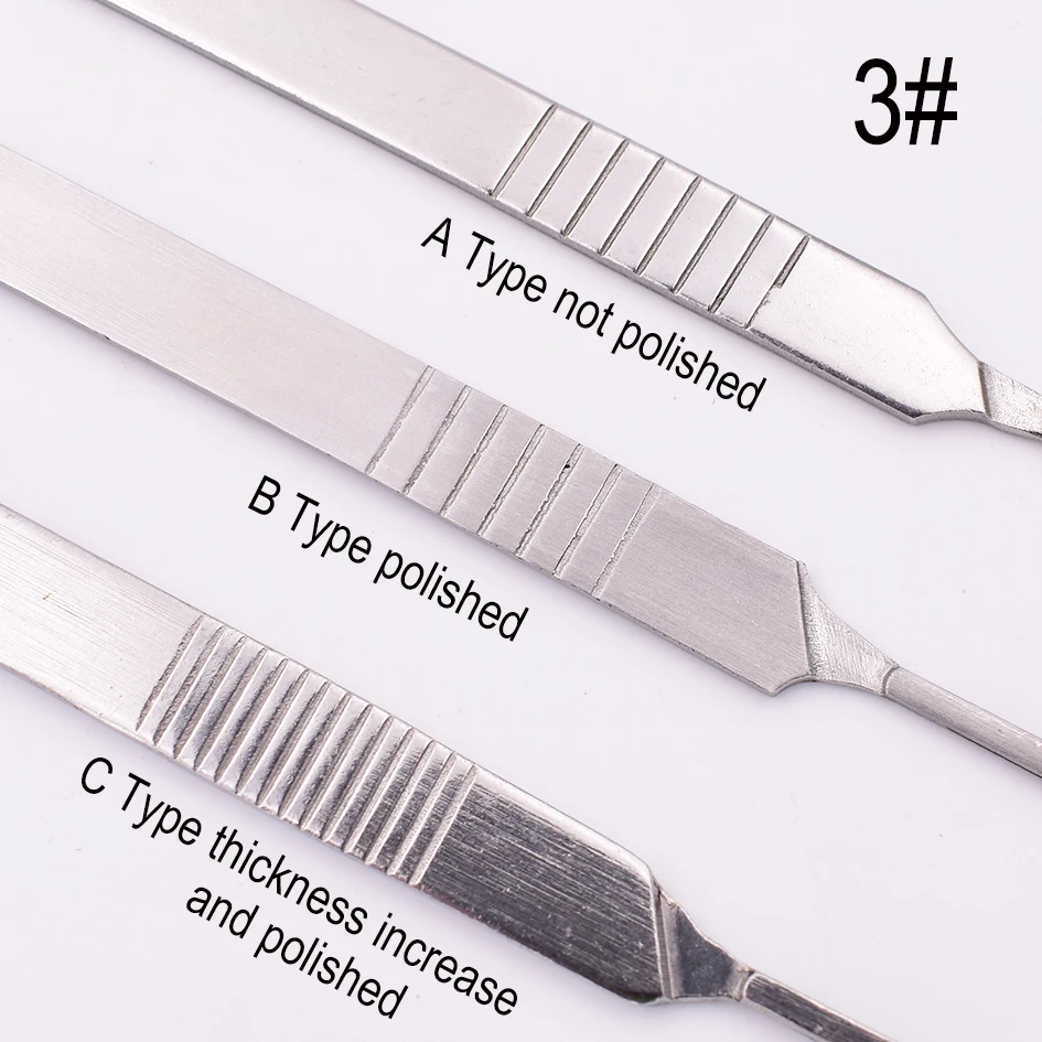 3 # хирургический скальпель из углеродистой стали Ручка DIY режущий инструмент
