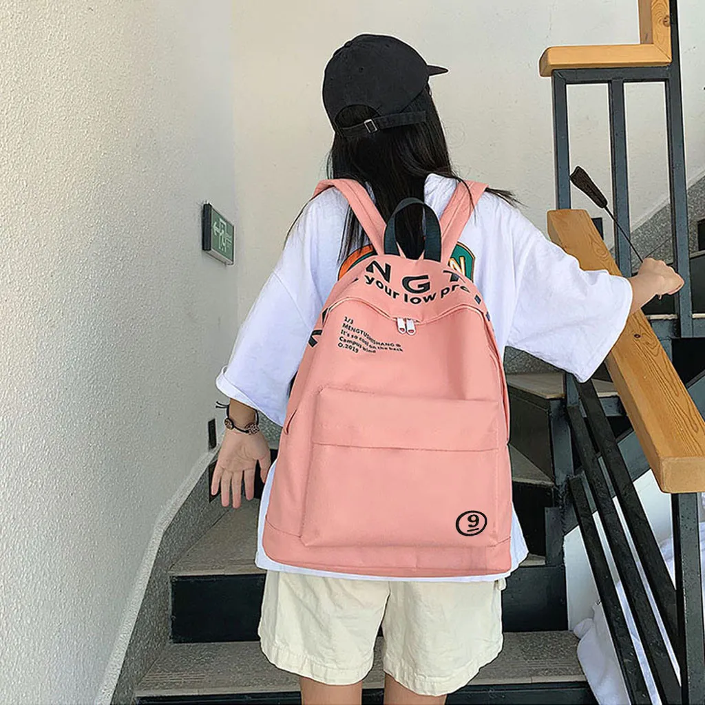 Aelicy Leisure women Backpacks Unisex Casual Nylon backpacks Simple Travel school bags for teenage girls mochilas mujer 2020 new | Багаж и