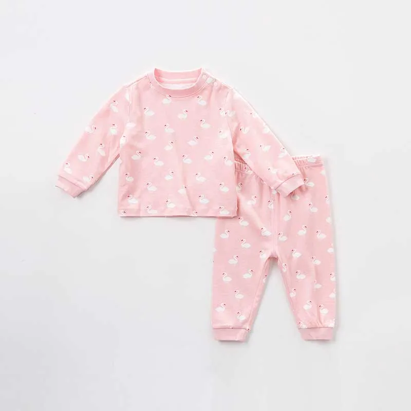 DB9613 dave bella autumn baby clothing sets kids unisex suit children long sleeve Pajama set sleepwear | Детская одежда и обувь