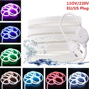 Лента светодиодная водонепроницаемая, 220 В, 110 В, IP68