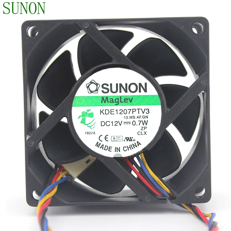 Кулер вентилятор 3Pin для Sunon KDE1207PTV3 13.MS. AF.GN 12 в пост. Тока 7025 7 см 70x70x25 мм|fan 3pin|cooler fan7cm