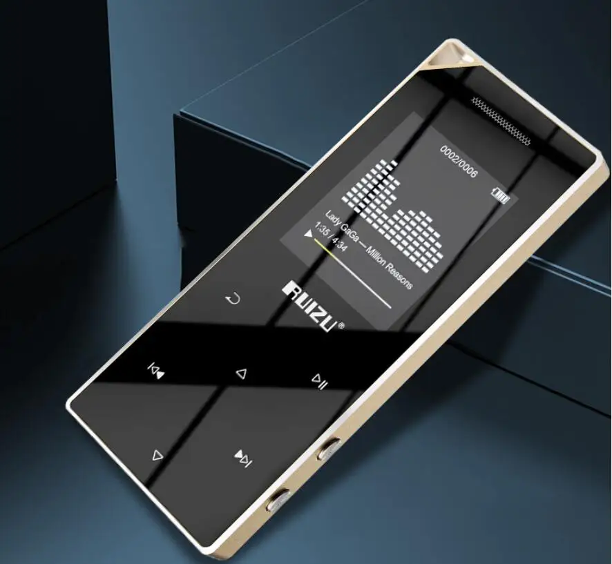 Музыкальный плеер Ruizu D05 Bluetooth 8 ГБ/16 ГБ светодиодный сенсорный экран MP3