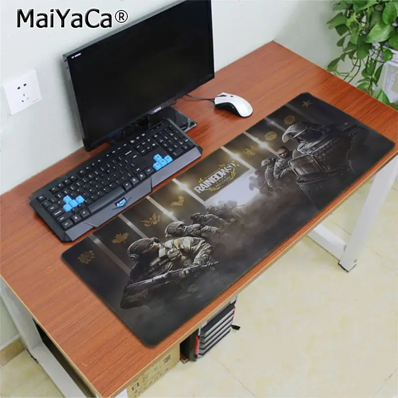 Красивое аниме Maiyaca KAPKAN RAINBOW SIX большой коврик для мыши ПК компьютерный резиновый