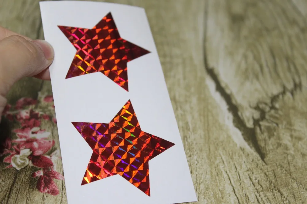 5 см красные наклейки с голограммой отлично подходят для запечатывания