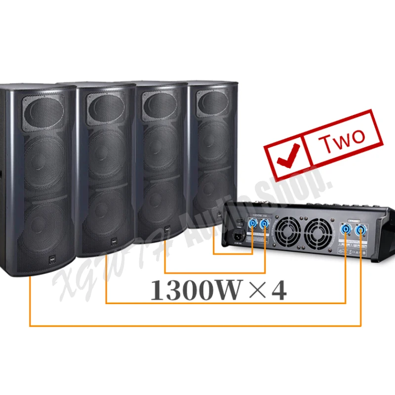 Pro High power 5200 Вт DJ цифровой усилитель микшер 12 каналов микшерный пульт USB Звуковая