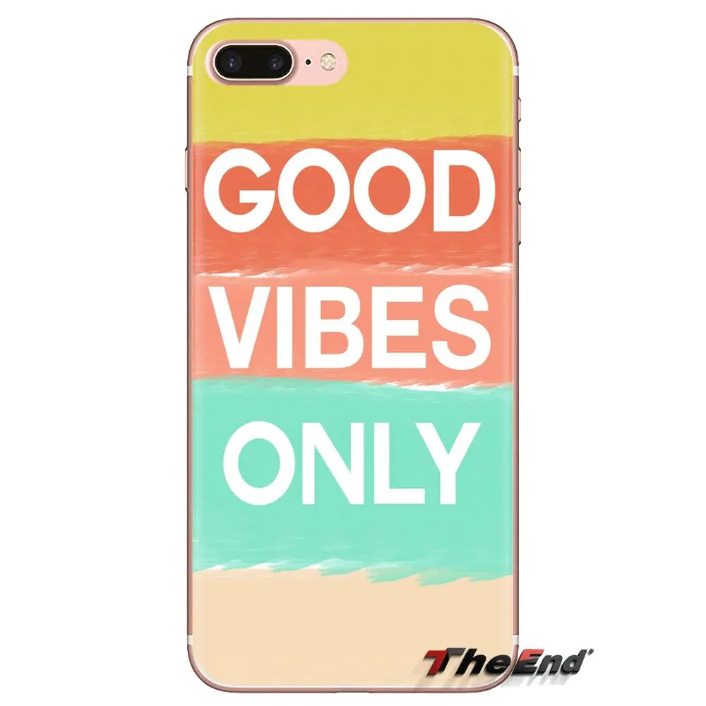 Good Vibes Tumblr Quotes Transparent Soft Cases Covers For Xiaomi Redmi 4A S2 Note 3 3S 4 4X 5 Plus 6 7 6A Pro Pocophone F1 |