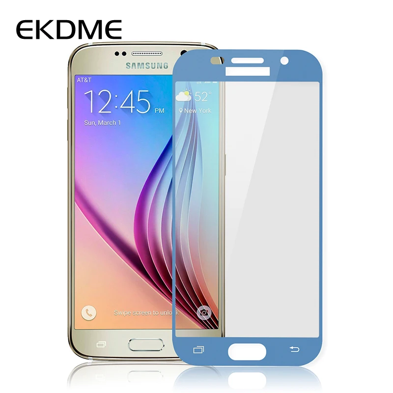 Защитное стекло EKDME закаленное премиум класса для Samsung Galaxy A3 A7 J5 2016 S7 S6 S5 S4 A5 2017 Note 5 4
