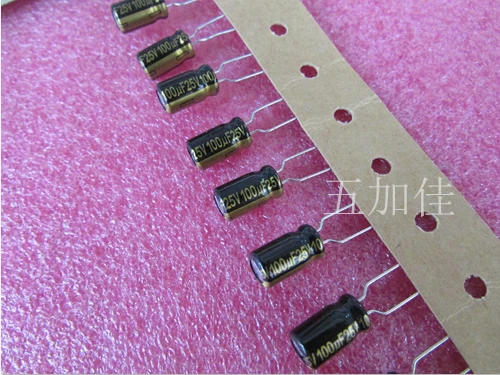 Оригинальный новый 100% EEU-FM1E101B EEUFM1E101B 25V100UF 6 3*11 2 DIP электролитический конденсатор P =