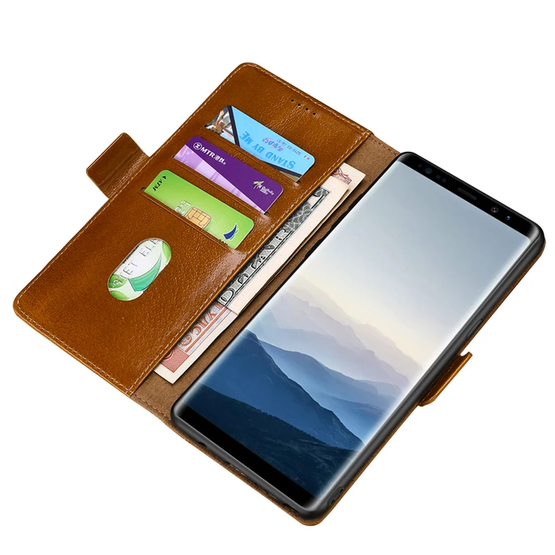 Чехол-книжка из натуральной кожи для samsung Galaxy S10, деловой Ретро Чехол-кошелек с масляной вощеной подставкой для смартфона samsung S10 Plus