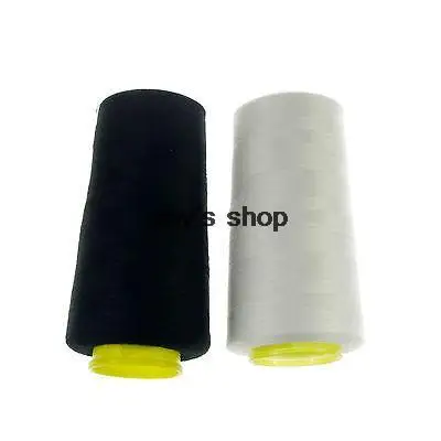 

1 Spool Black White 3000 Yards 100% Spun Polyester Sewing Thread 40S/2