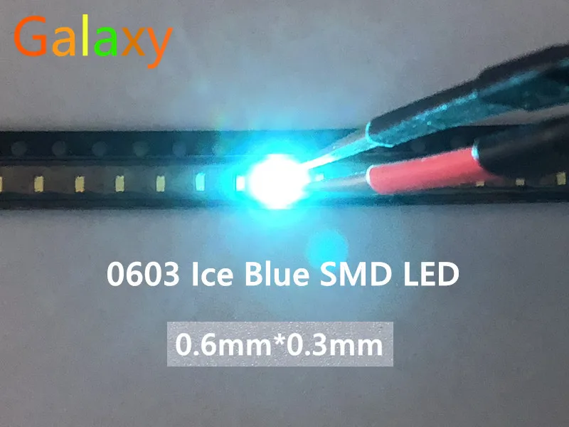 500 шт/0603 светло-голубой 1608 ультра яркий синий SMD LED индикация | Лампы и освещение