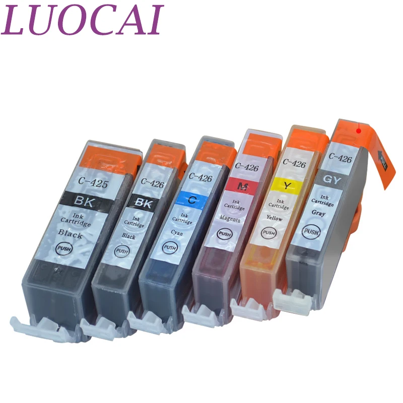 Чернильные картриджи LuoCai совместимые с принтерами Canon PGI 425 pgi425 PIXMA IP4840 IP4940 IX6540 MG5140