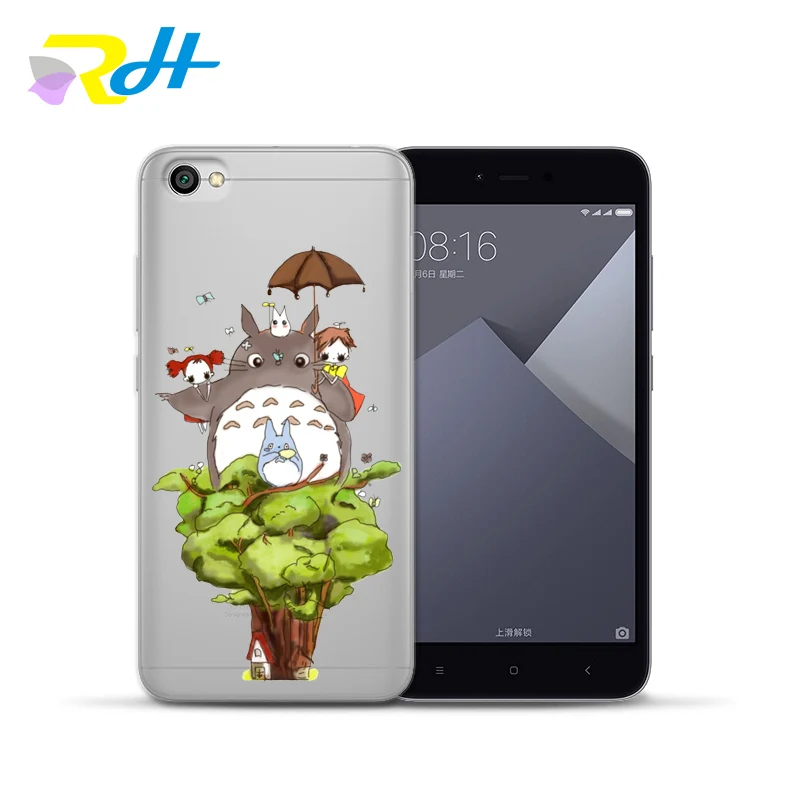 For Redmi Coque Etui silicone soft shell Fashion Cute Totoro cover xiaomi Note 4X 5A 6Pro 7 4 A 5 Plus 6A case | Мобильные телефоны
