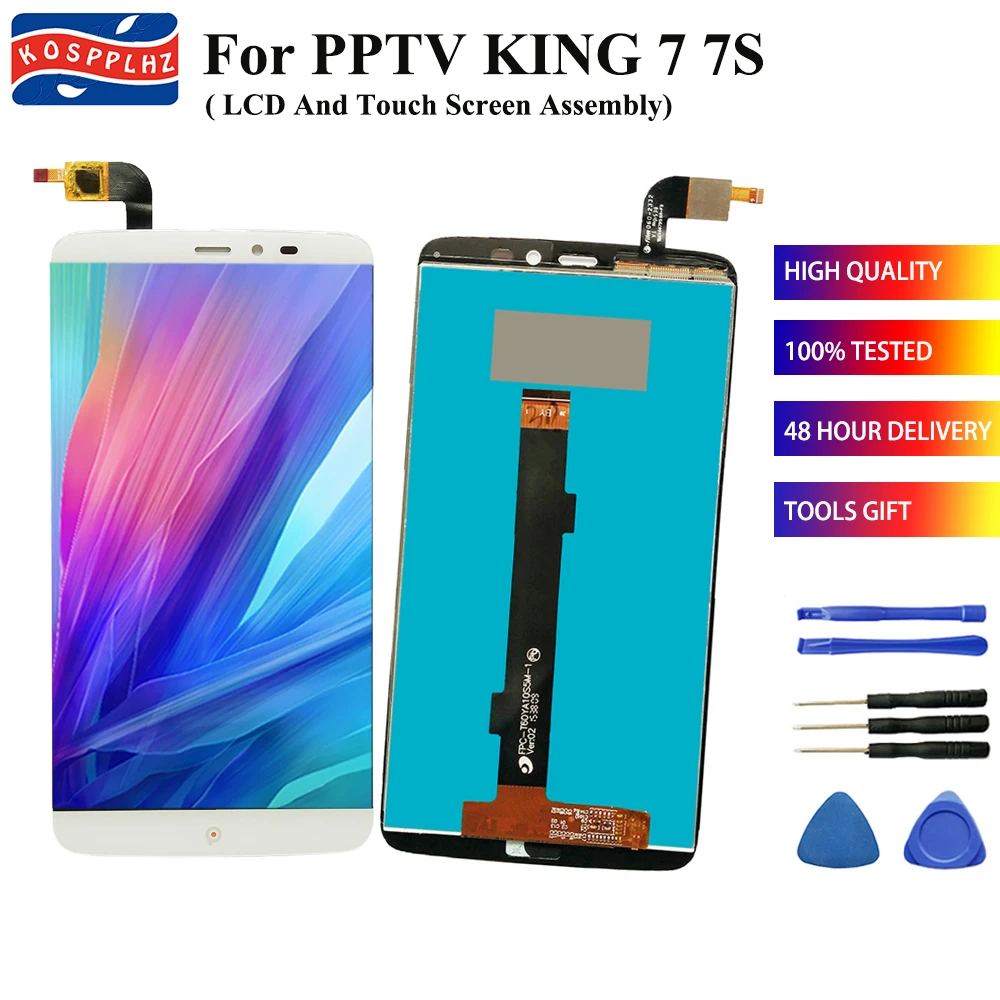 ЖК дисплей для PPTV KING 7 7S PP6000 PP 6000 инструмент ремонта сенсорного экрана в сборе 100%