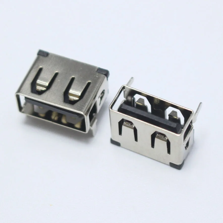 10 шт. DIP usb type A гнездовой разъем 90 градусов 4PIN AF 10,0 PCB монтажный Разъем плоский край DIY ремонт телефон игрушка запчасти