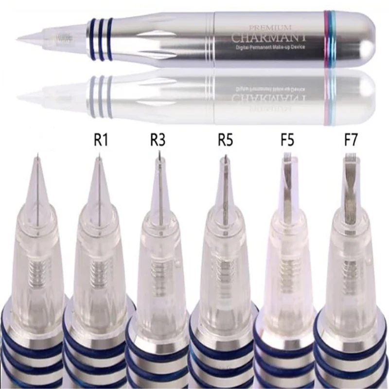 30pcs/lot Disposable Screw Tattoo Needle Cartridge For Premium Charmant Permanent Machine 1RL 3RL 5RL 7RL 3F 5F 7F | Красота и