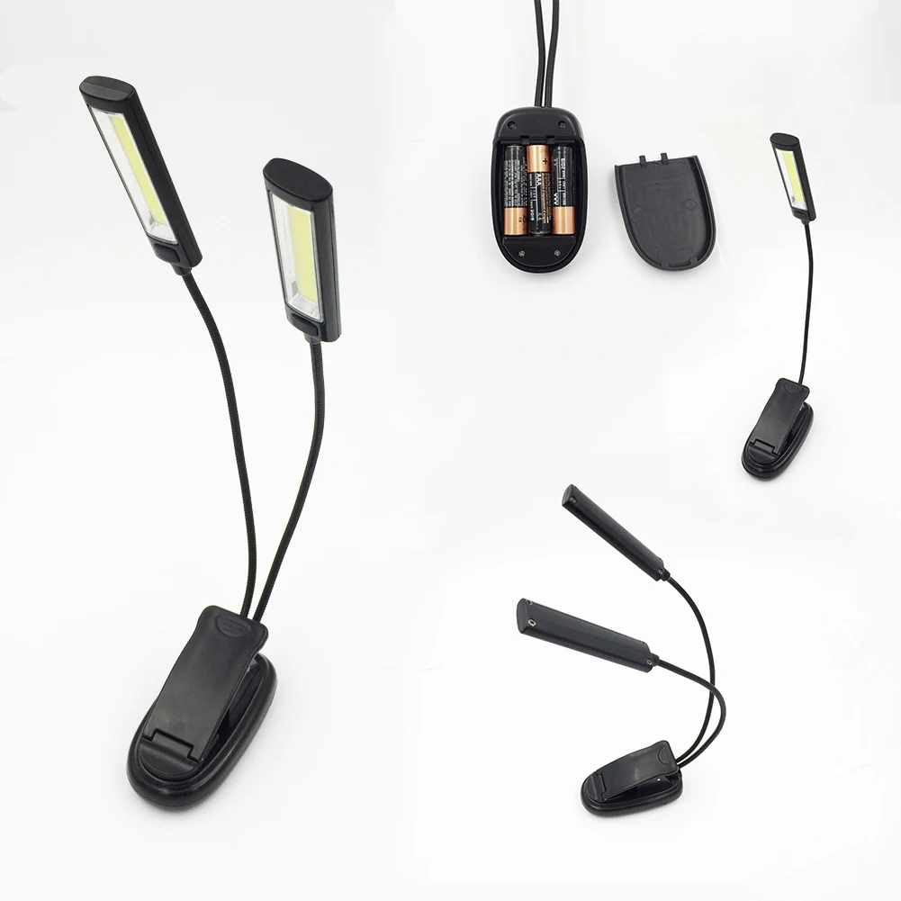 Лампа светодиодная для чтения книг компактный гибкий светильник с клипсой цвет