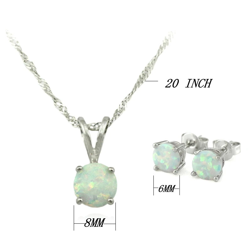 HAIMIS Бесплатная Цепочка Подарочная коробка огненный опал Женские Ювелирные