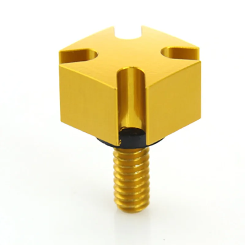 1 шт. Золотое перекрестное седло с ЧПУ из сплава болт 6 мм для Harley Sportster Dyna Touring