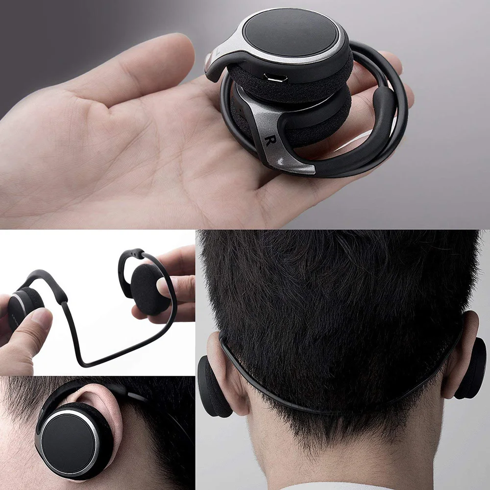 Bluetooth наушники с шейным ремешком беспроводная спортивная Гарнитура Накладные