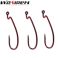 20pcslot high carbon steel fishing hooks 2 4 6 8 crank hook lure worm pesca for soft bait tackle high quality accessories