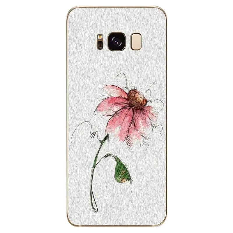 N460 акварель цветок мягкий чехол для samsung Galaxy A2 Core A6 A7 A8 A9 A10 A30 A40 A50 A60 A70 A8S A9S A20E плюс |