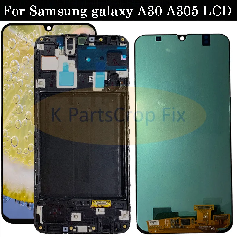 Super AMOLED для Samsung galaxy A30 lcd 2019 сенсорный экран дигитайзер в сборе A305/DS A305F A305FD A305A SM