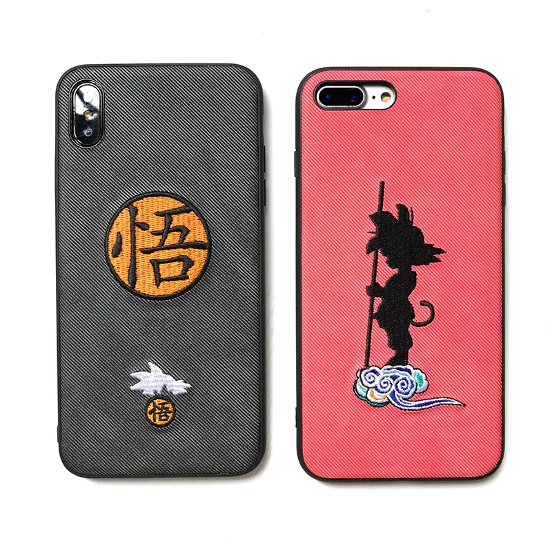 Вышивка комиксов Dragon Ball для iPhone XR Max мобильный телефон оболочка 7 8 Plus