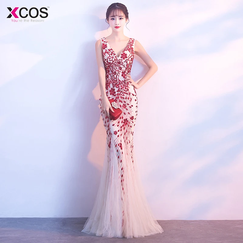 2018 платье для выпускного вечера es Robe De Soiree черное красное настоящая фотография v