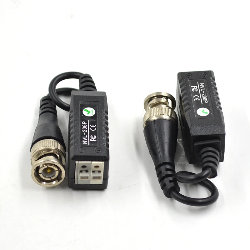 4 шт. (2 пары) видеокабель разъем монитора Пассивный Водонепроницаемый передатчик