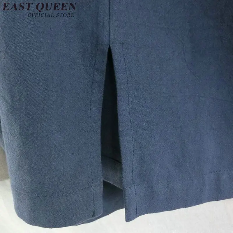 Традиционная китайская одежда для мужчин куртки пальто топ с воротником стойкой