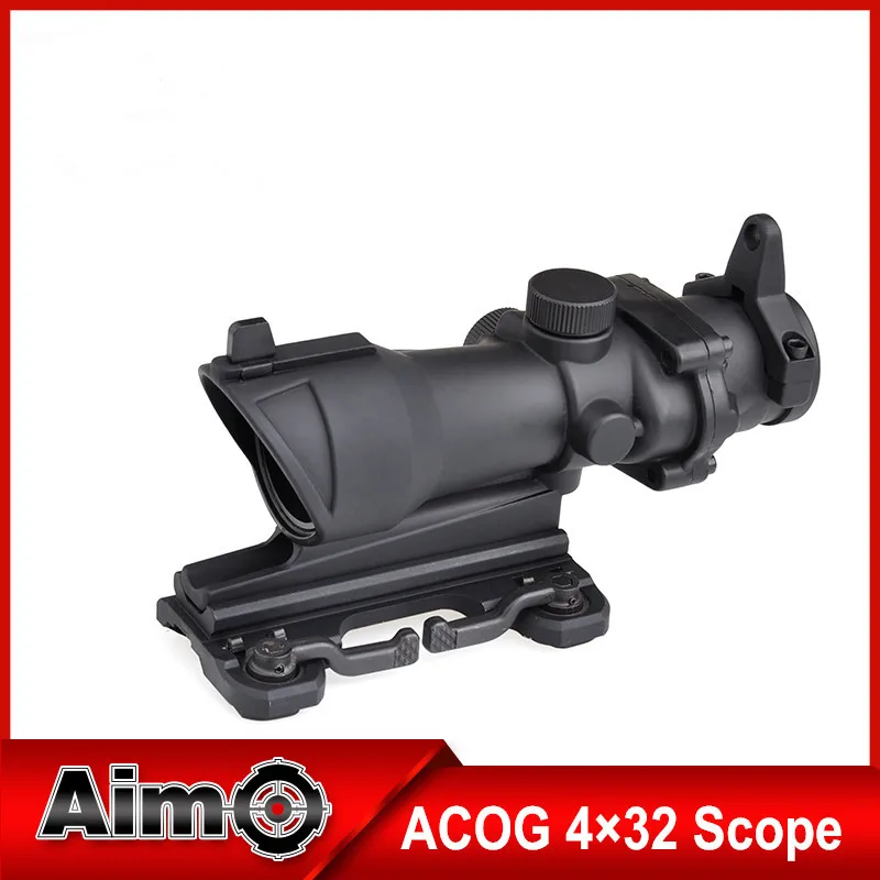 Цель-O уже Enhanced Edition. 308 ACOG 4x32 оптический прицел реального оптического волокна черный AO5314