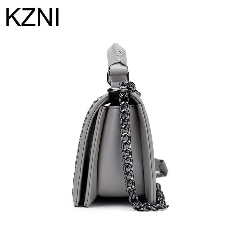 Женская сумка мессенджер KZNI из натуральной кожи 2019 9079|crossbody bags for women|bags womena bag |