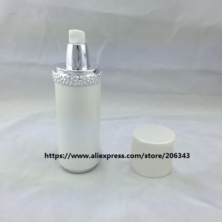 100 мл жемчужно белый акрил/пластиковая бутылка для