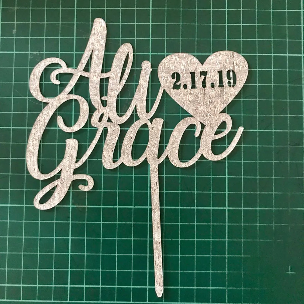 Персонализированные Свадебные торт Топпер Пользовательские невесты и жениха