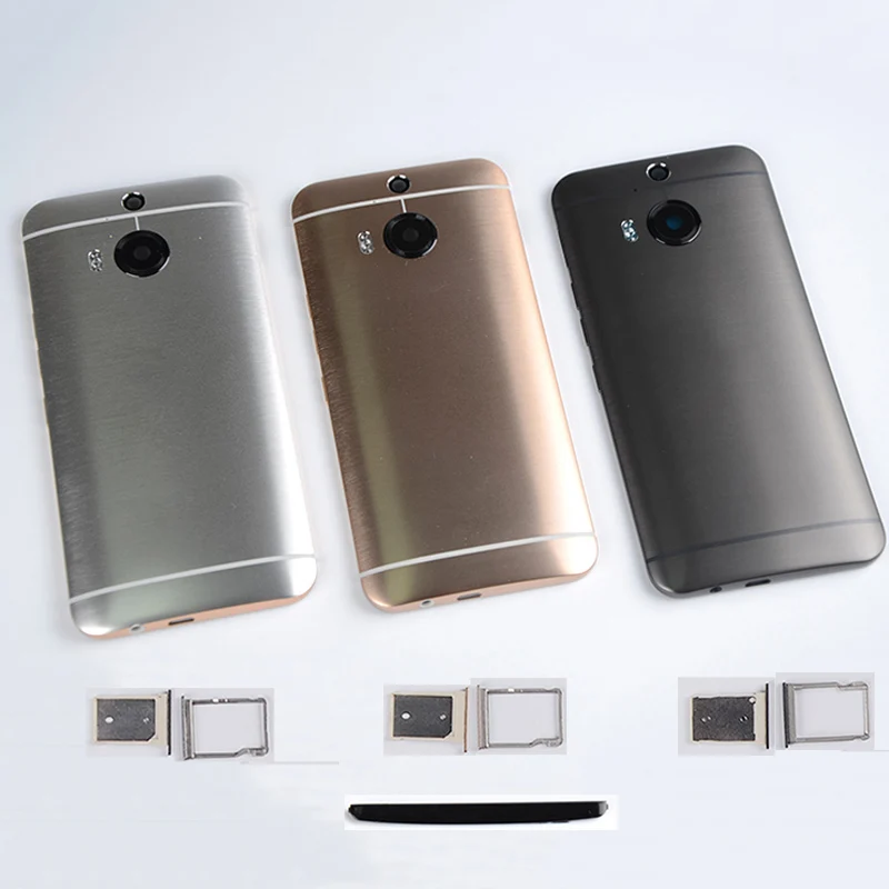 Металлическая задняя крышка корпуса для HTC M9 PLUS + аккумулятора чехол с кнопкой