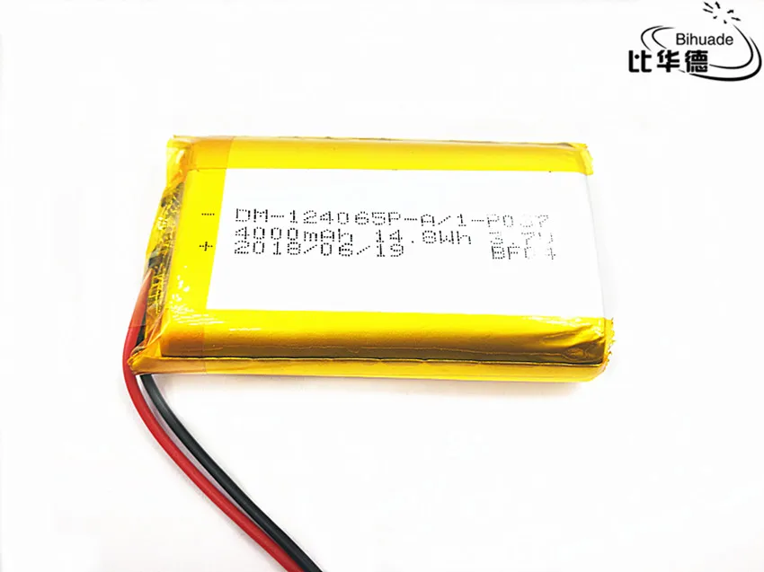 

Liter energy battery Good Qulity 3.7V,4000mAH,124065 Polymer lithium ion / Li-ion battery for TOY,POWER BANK,GPS,mp3,mp4