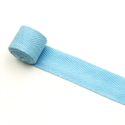light blue Цветной 10 мм 20 мм шеврон хлопок лента тесьма сельдь Bonebinding лента кружева обрезки для упаковки аксессуары DIY - Цвет: light blue