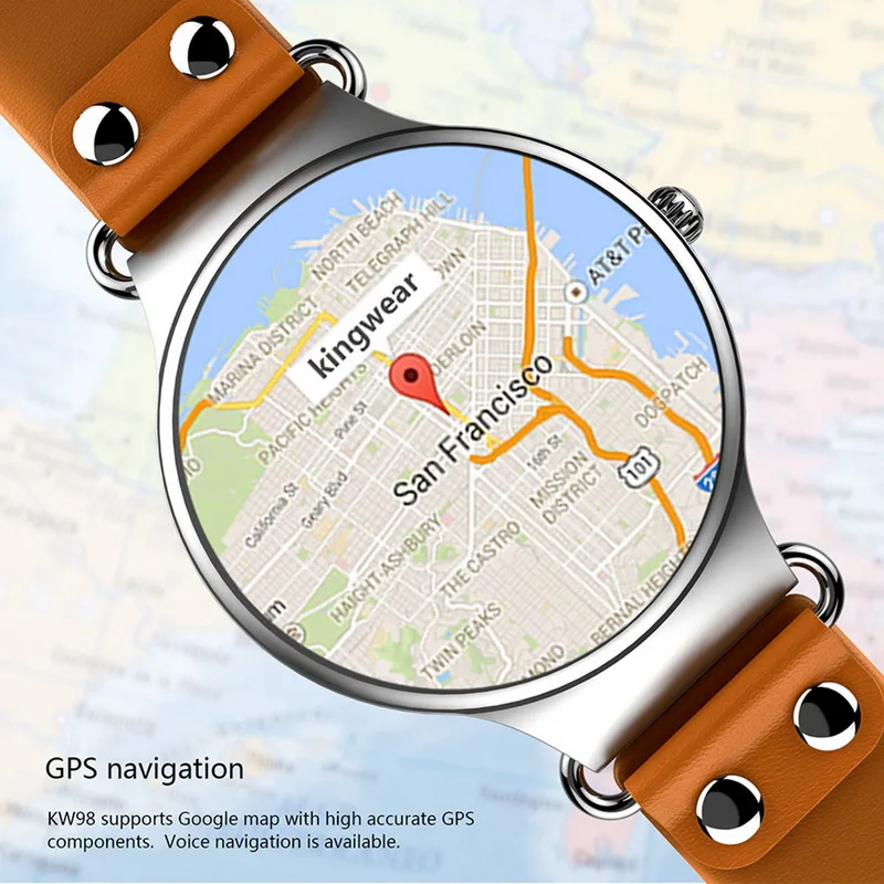 696 KW98 Смарт-часы Android 8 GB здоровье сердечного ритма спортивный трекер gps Bluetooth |