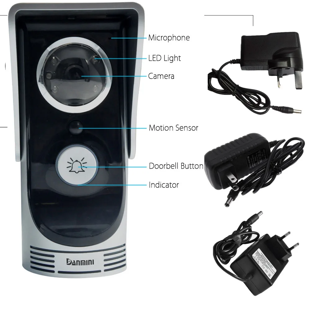 WIFI Doorbell Video Intercom Door Phone Wireless Digital Smart Peephole Viewer Camera 2.0 Megapixel Night Vision Bell | Обустройство